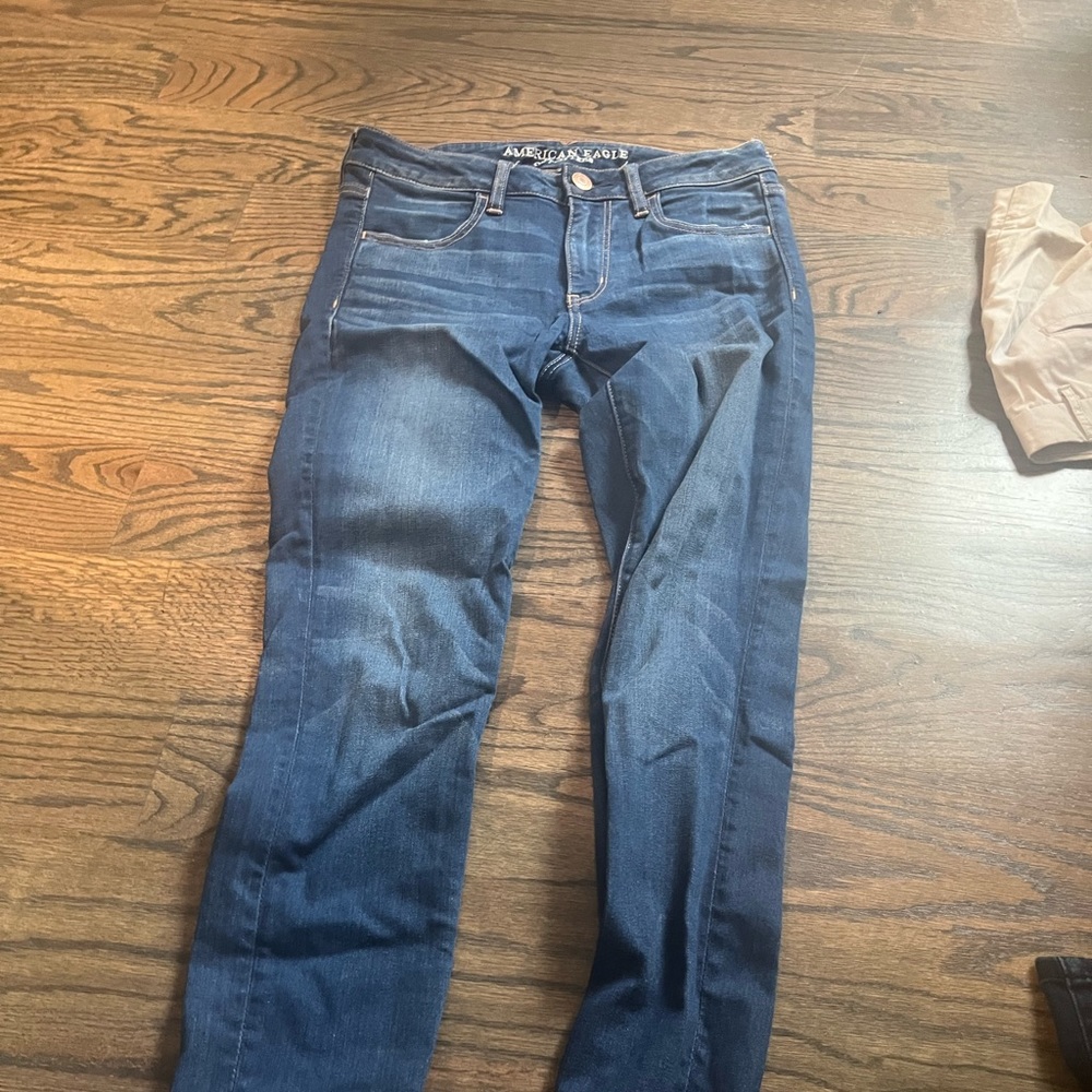 American eagle size 6 denim skinny jeans